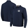 Colosseum Men's Navy Georgetown Hoyas Tortugas Logo Quarter-zip Jacket In Navy