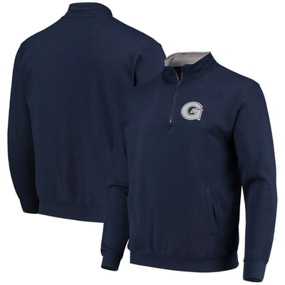 Colosseum Men's Navy Georgetown Hoyas Tortugas Logo Quarter-zip Jacket