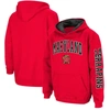 COLOSSEUM YOUTH COLOSSEUM RED MARYLAND TERRAPINS 2-HIT TEAM PULLOVER HOODIE