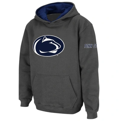 STADIUM ATHLETIC YOUTH STADIUM ATHLETIC CHARCOAL PENN STATE NITTANY LIONS BIG LOGO PULLOVER HOODIE