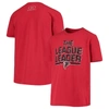 UNDER ARMOUR YOUTH UNDER ARMOUR RED ATLANTA FALCONS LEAGUE LEADER PERFORMANCE TRI-BLEND T-SHIRT