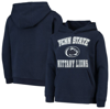 ZZDNU OUTERSTUFF YOUTH NAVY PENN STATE NITTANY LIONS BIG BEVEL PULLOVER HOODIE