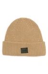 Allsaints Travelling Rib Beanie In Cortina Beige