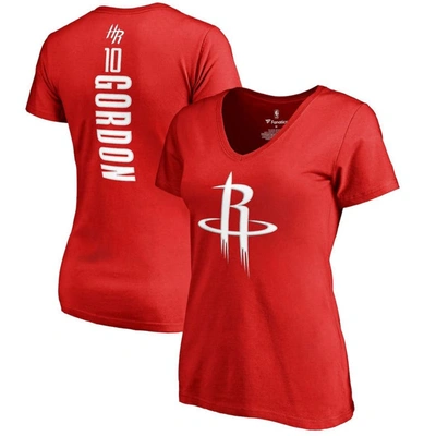 Fanatics Women's  Eric Gordon Red Houston Rockets Backer Classic Fit Name And Number V-neck T-shirt