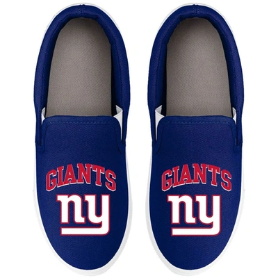 Foco Women's  New York Giants Big Logo Slip-on Blue Sneakers