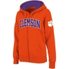 Colosseum Stadium Athletic Orange Oklahoma State Cowboys Arched Name Full-zip Hoodie In Orange
