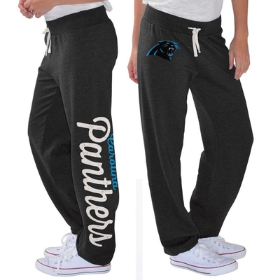 G-iii 4her By Carl Banks Women's  Black Carolina Panthers Scrimmage Fleece Pants