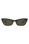 Ray Ban 52mm Transparent Cat Eye Sunglasses In Havana/green