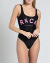 JOHN RICHMOND JOHN RICHMOND WOMAN ONE-PIECE SWIMSUIT BLACK SIZE S POLYAMIDE, ELASTANE