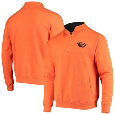 Colosseum Men's Orange Oregon State Beavers Tortugas Logo Quarter-zip Jacket