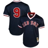 Mitchell & Ness Ted Williams Boston Red Sox 1990 Authentic Cooperstown Collection Batting Practice Jersey In Navy