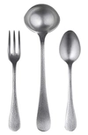 Mepra Linea 3-piece Serving Set In Stainless Steel Set 3