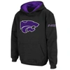 Stadium Athletic Youth  Black Kansas State Wildcats Big Logo Pullover Hoodie In Black