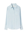 Nili Lotan Cotton Voile Nl Shirt In Light Blue