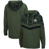 COLOSSEUM COLOSSEUM OLIVE/CAMO IOWA HAWKEYES OHT MILITARY APPRECIATION EXTRACTION CHEVRON PULLOVER HOODIE