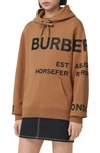 BURBERRY POULTER HORSEFERRY LOGO COTTON HOODIE