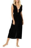 L*space Women's Ridin' High Ribbed Down The Line Cover-up Dress In Black