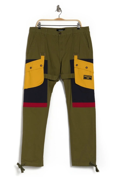Akoo Driftwood Cargo Pants In Winter Moss