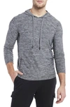 Pino By Pinoporte Stefano Space Dye Active Hoodie In Grey