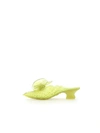 Y/project Green Melissa Edition Floral Point Mules In Key Lime