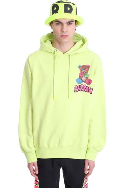 Barrow Yellow Hoodie With Print In Green
