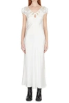 MARC JACOBS MARC JACOBS EMBROIDERED KEYHOLE SLIP DRESS