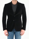 Tonello Black Velvet Jacket In Black