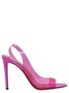 Alexandre Vauthier Woman Sandals Fuchsia Size 7 Plastic In Pink