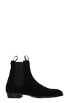 GIUSEPPE ZANOTTI ANKLE BOOTS IN BLACK SUEDE