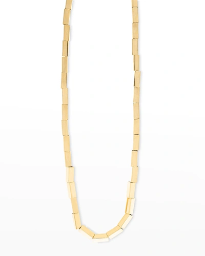 Azlee Large Gold Bar Necklace