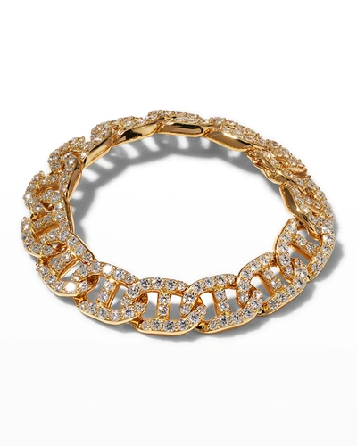 Leo Pizzo 18k Gold Diamond Link Bracelet