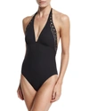 LISE CHARMEL AJOURAGE COUTURE HALTER ONE-PIECE SWIMSUIT