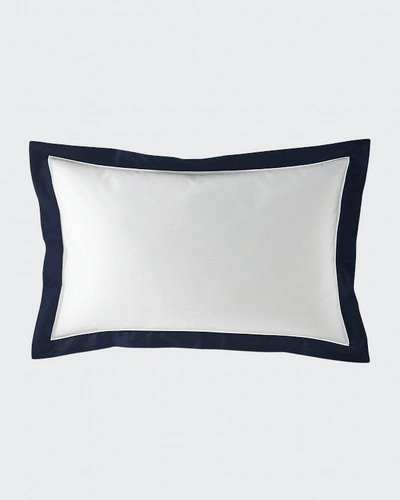 Ralph Lauren Organic Sateen Border King Sham In Navy