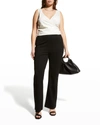 Lyssé Plus Size Elysse Ponte Pants In Black