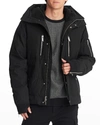 Karl Lagerfeld Men's Down Sherpa-lined Jacket In Black
