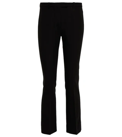 S Max Mara Fatina Mid-rise Cropped Pants In Nero