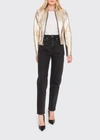LAMARQUE CHAPIN REVERSIBLE LEATHER BOMBER JACKET