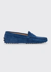 TOD'S GOMMINI SUEDE DRIVER PENNY LOAFERS