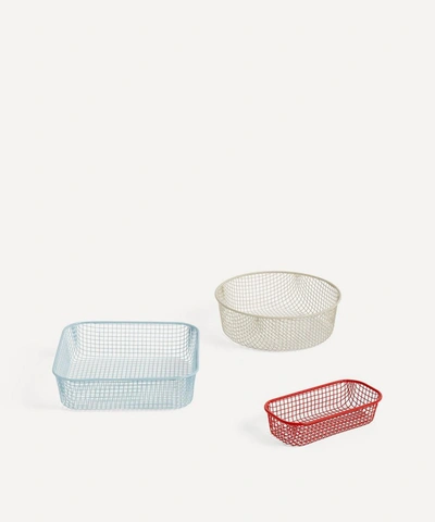 Hay Trinket Trays Set Of Three In Red