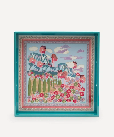 Liberty Bianca Square Lacquer Tray In Assorted