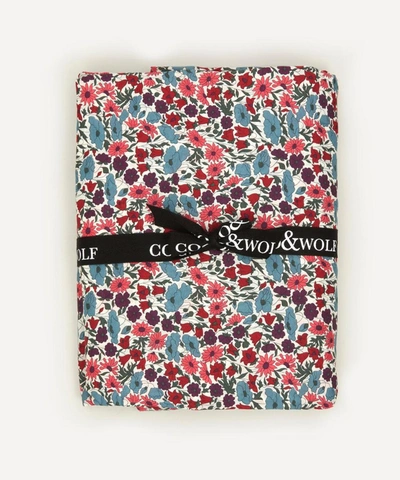 Coco & Wolf Poppy And Daisy Frill Edge Tablecloth Medium In Assorted