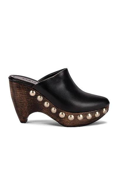 Alaïa Le Sabot Perforated Leather Mule Clogs In Black