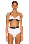 Tom Ford Stretch-modal Jersey Soft-cup Triangle Bra In White