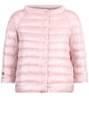 Herno Snap Button Padded Jacket In Pink