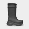 Balenciaga Grey Crocs Edition Rubber Boots In Grey
