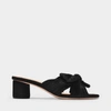 Loeffler Randall Emilia Pleated Knot Mule In Black
