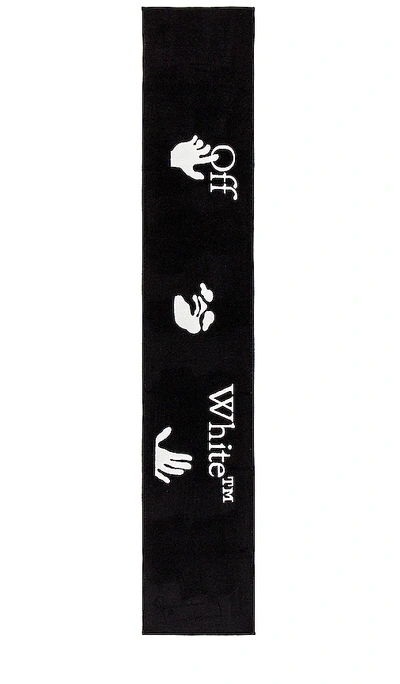 Off-white Ow Logo Scarf In Black