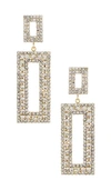 Amber Sceats Diamond Statement Earring In Metallic Gold