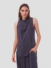 Equipment Peri Sleeveless Silk Blouse In Eclipse