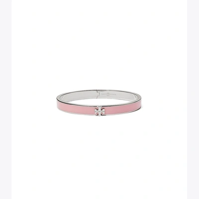 Tory Burch Kira Enameled Slim Bracelet In Pink